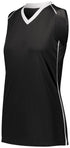 Augusta Sportswear Ladies Rover Jersey (1687), Color 'Black/White'